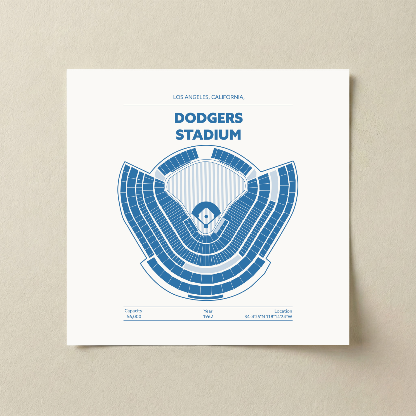 Dodgers Stadium - Signature Minimal