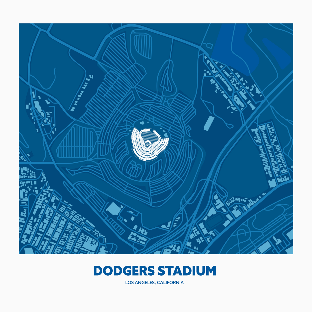 DODGERS STADIUM Aerial - Minimal