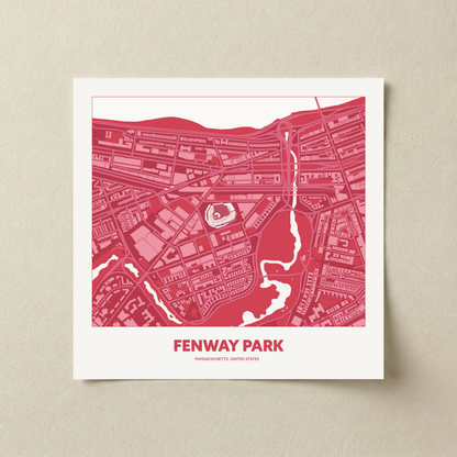 Fenway Park Stadium - Aerial Minimal