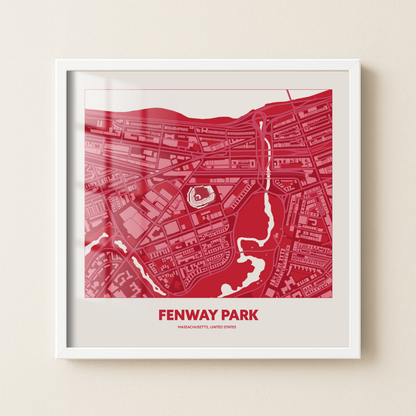 Fenway Park Stadium - Aerial Minimal