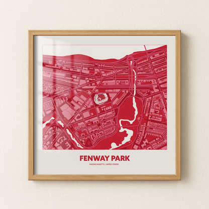 Fenway Park Stadium - Aerial Minimal