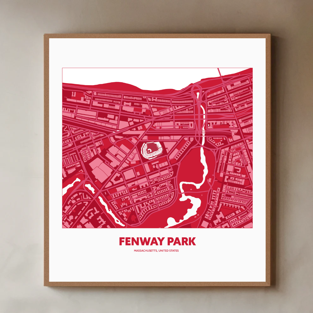 FENWAY PARK STADIUM Aerial - Minimal