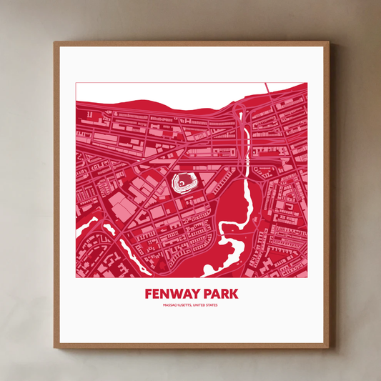 FENWAY PARK STADIUM Aerial - Minimal
