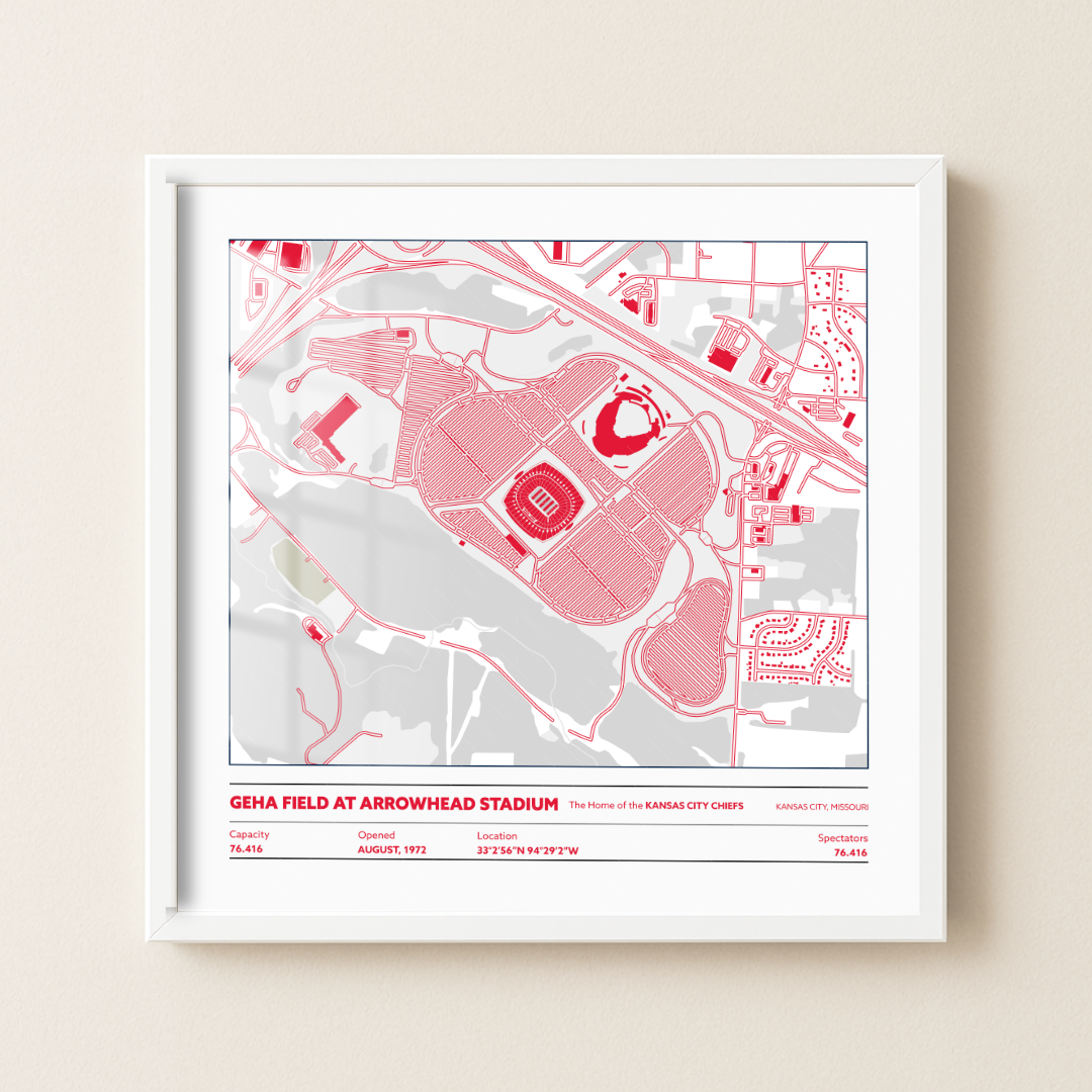 Geha Field at Arrowhead Soccer Stadium - City Map Light
