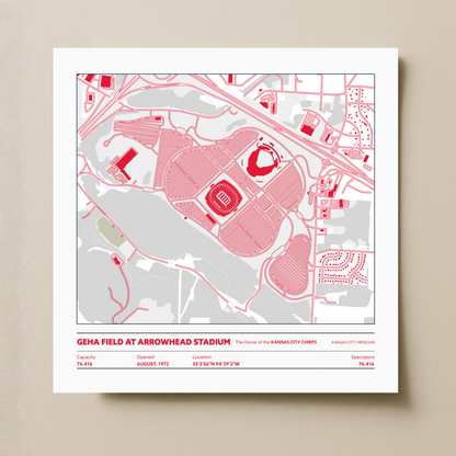 Geha Field at Arrowhead Soccer Stadium - City Map Light