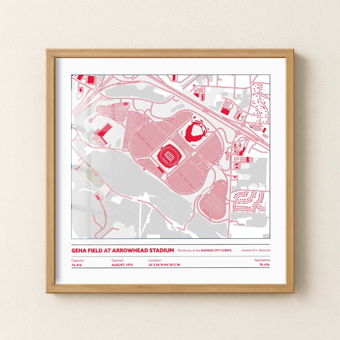 Geha Field at Arrowhead Soccer Stadium - City Map Light