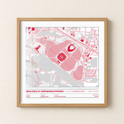 Geha Field at Arrowhead Soccer Stadium - City Map Light