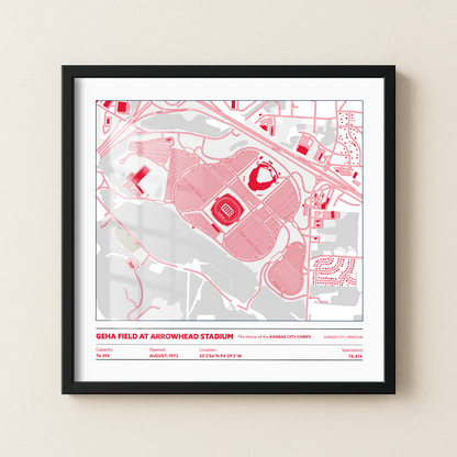 Geha Field at Arrowhead Soccer Stadium - City Map Light
