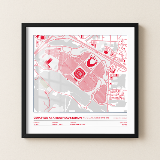 Geha Field at Arrowhead Soccer Stadium - City Map Light