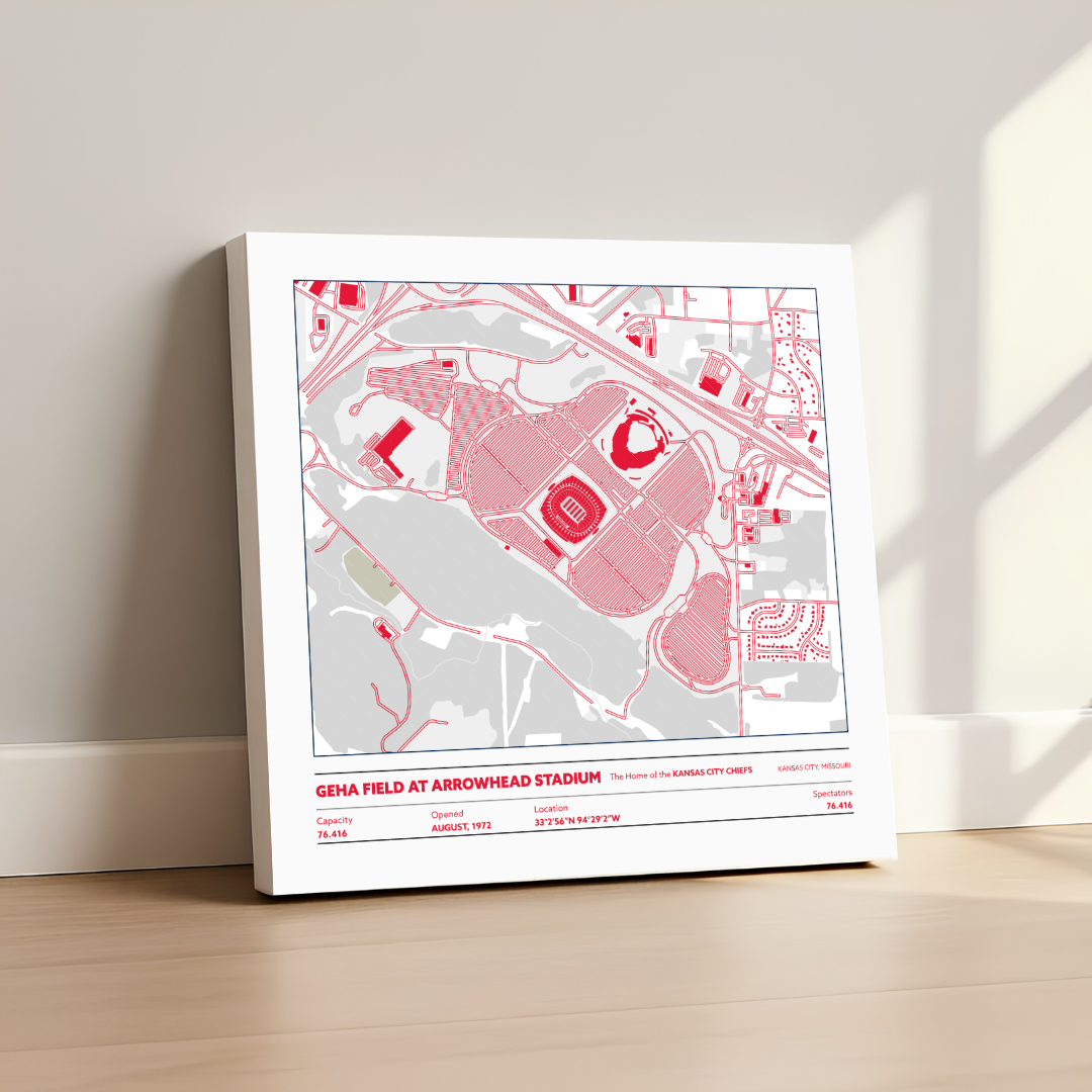 Geha Field at Arrowhead Soccer Stadium - City Map Light