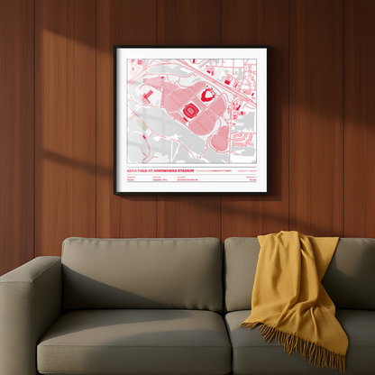 Geha Field at Arrowhead Soccer Stadium - City Map Light