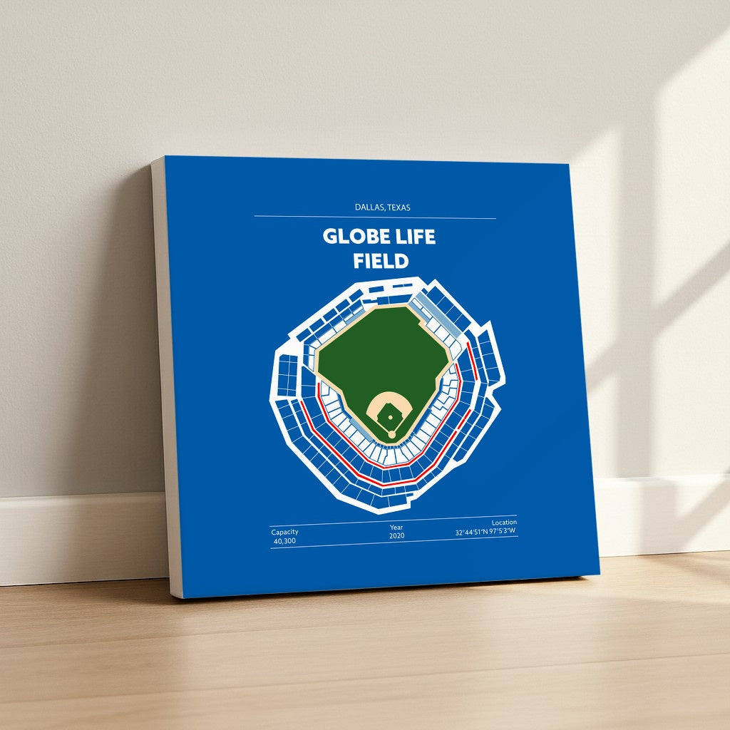 Globe Life Field Stadium - Green Field Dark