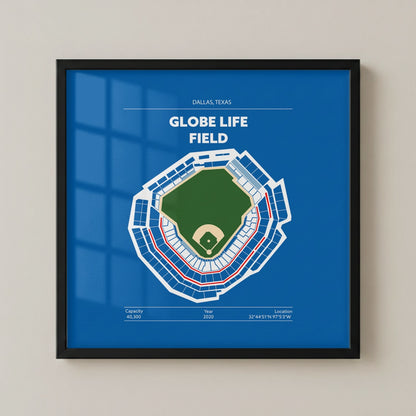 Globe Life Field Stadium - Green Field Dark