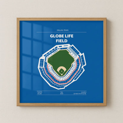 Globe Life Field Stadium - Green Field Dark
