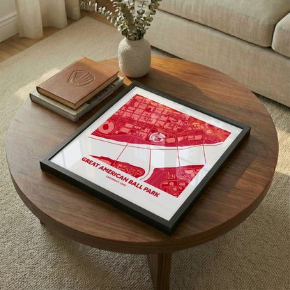 Great American Ball Park Stadium - City Map Dark