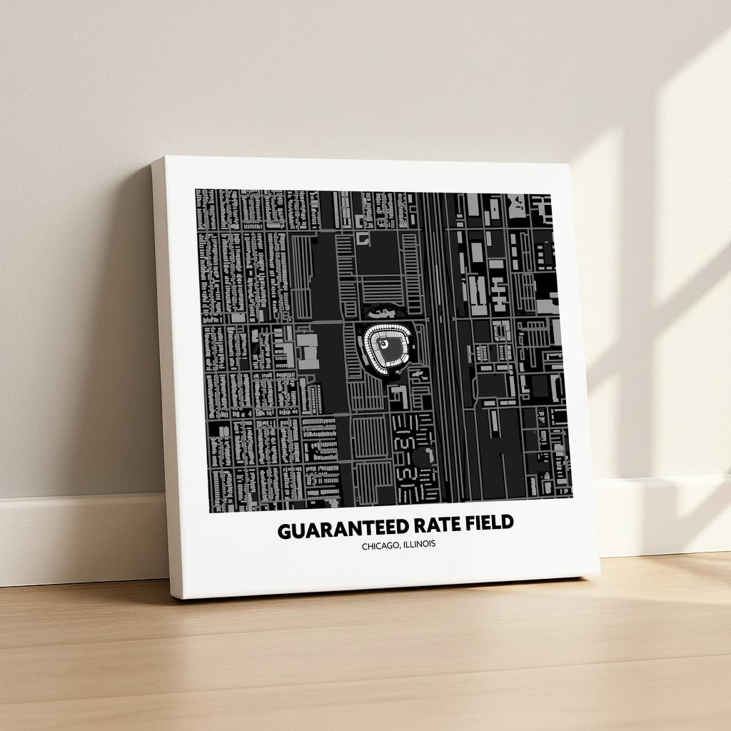 Guaranteed Rate Field - City Map Dark
