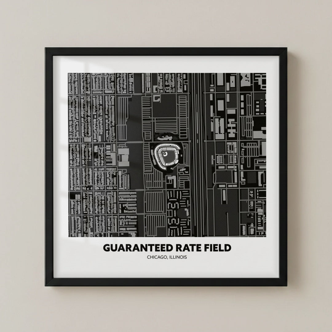 Guaranteed Rate Field - City Map Dark