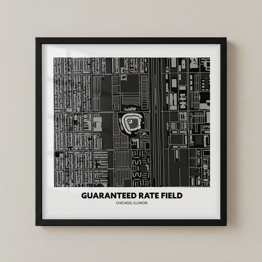 Guaranteed Rate Field - City Map Dark
