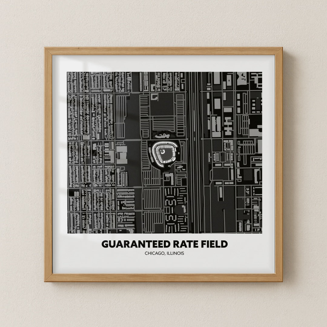 Guaranteed Rate Field - City Map Dark