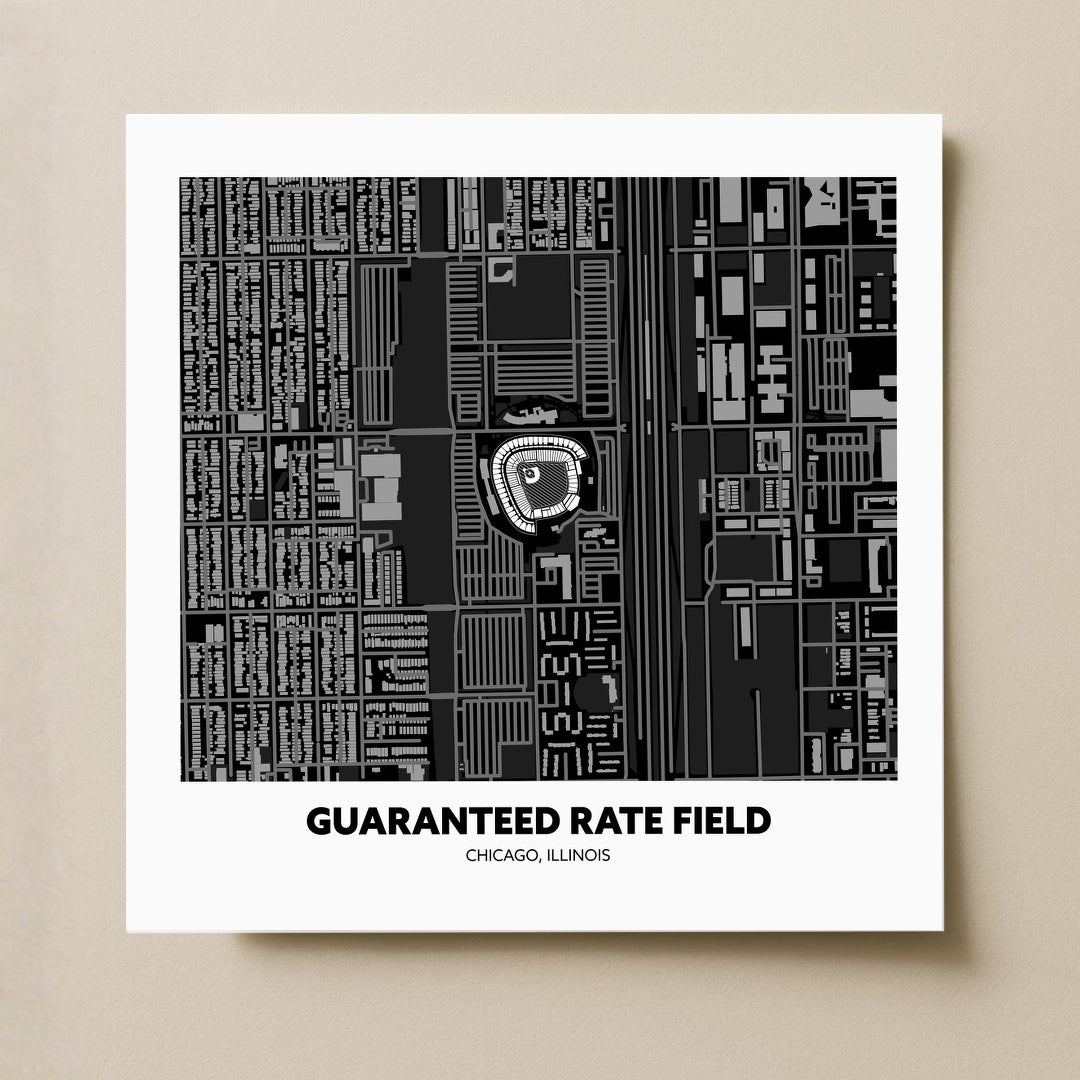 Guaranteed Rate Field - City Map Dark