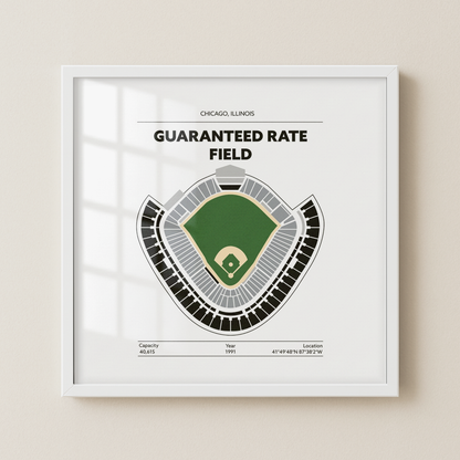 Guaranteed Rate Field Stadium - Green Field Light