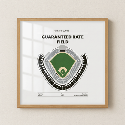 Guaranteed Rate Field Stadium - Green Field Light