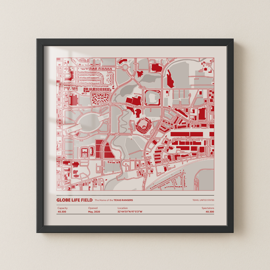 GLOBE LIFE FIELD STADIUM Aerial - Detailed