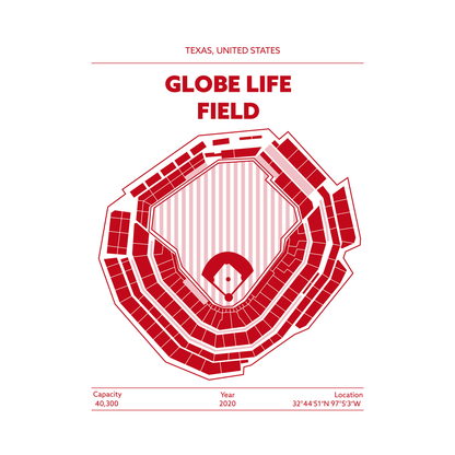 GLOBE LIFE FIELD STADIUM Signature - Minimal