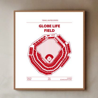 GLOBE LIFE FIELD STADIUM Signature - Minimal