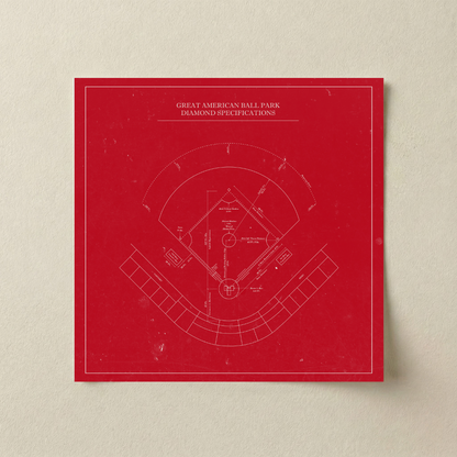 Great American Ball Park - Patent Art Minimal