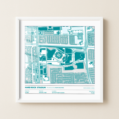 Hard Rock Soccer Stadium - City Map Light