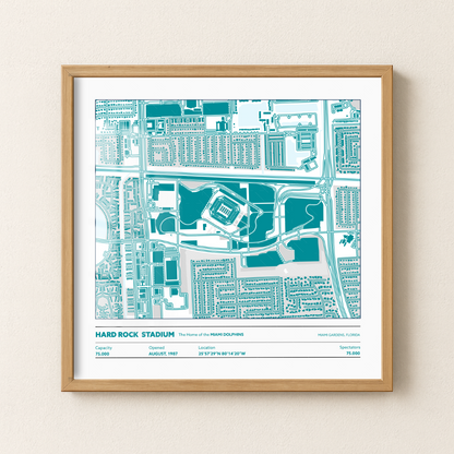 Hard Rock Soccer Stadium - City Map Light