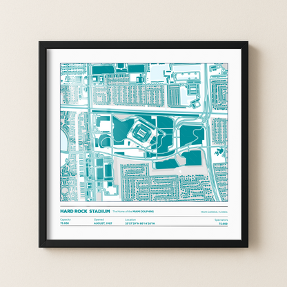 Hard Rock Soccer Stadium - City Map Light