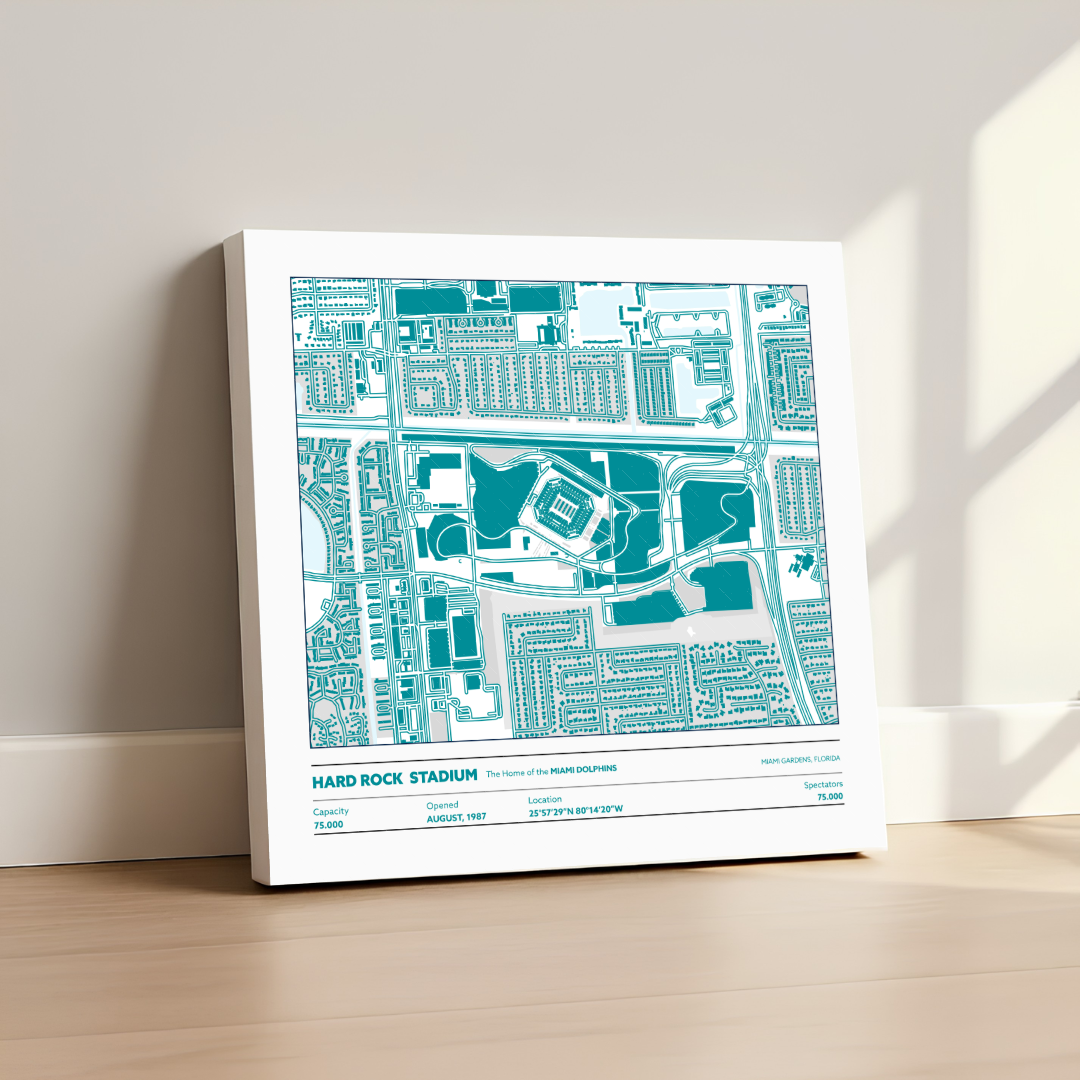 Hard Rock Soccer Stadium - City Map Light