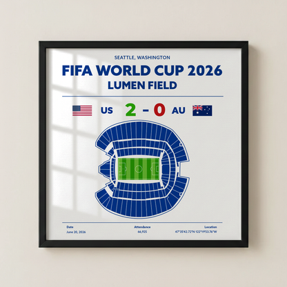 USvsAU - World Cup Soccer Poster