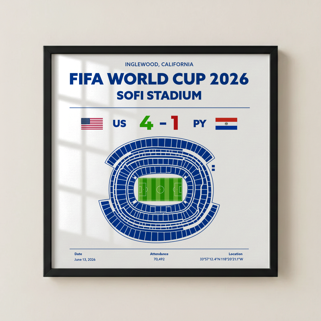 USvsPY - World Cup Soccer Poster