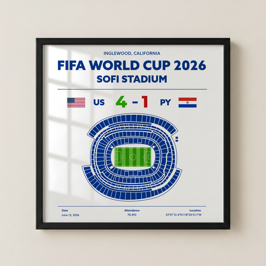 USvsPY - World Cup Soccer Poster