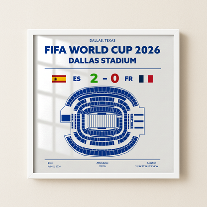 ESvsFR - World Cup Soccer Poster