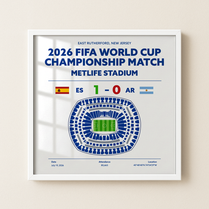 ESvsAR FINALS - World Cup Soccer Poster