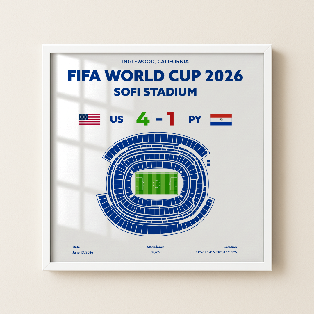 USvsPY - World Cup Soccer Poster