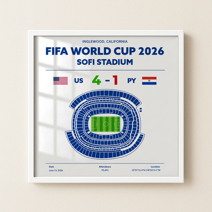 USvsPY - World Cup Soccer Poster