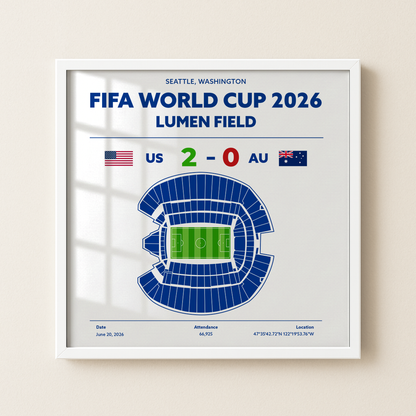 USvsAU - World Cup Soccer Poster
