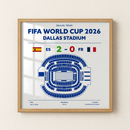 ESvsFR - World Cup Soccer Poster