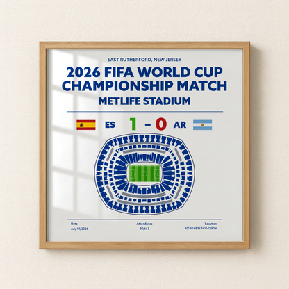 ESvsAR FINALS - World Cup Soccer Poster