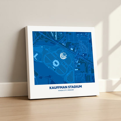 Kauffman Stadium - City Map Dark