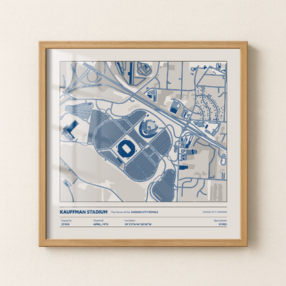 Kauffman Stadium - Aerial Detailed