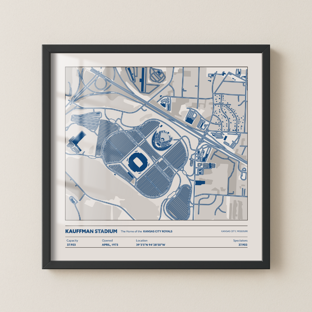 Kauffman Stadium - Aerial Detailed