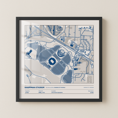 Kauffman Stadium - Aerial Detailed