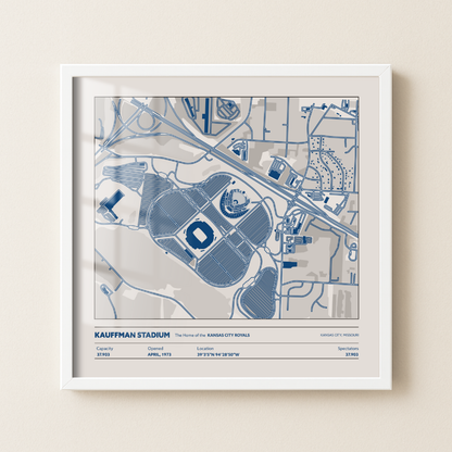 Kauffman Stadium - Aerial Detailed