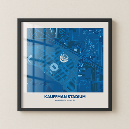 Kauffman Stadium - Aerial Minimal